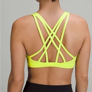 lululemon athletica Neon Yellow Sports Bra